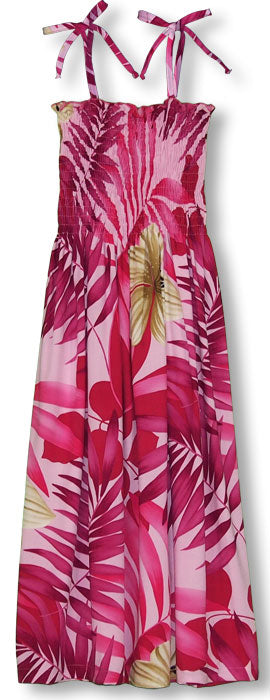 Bold Watercolor Smocked Tube Dress