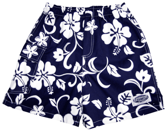Classic Hibiscus men's boy's cargo shorts