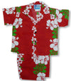 Custom Made - Classic Christmas Red Panel Boy's 2pc