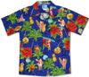 Christmas Tapa Santa boy's hawaiian Shirt