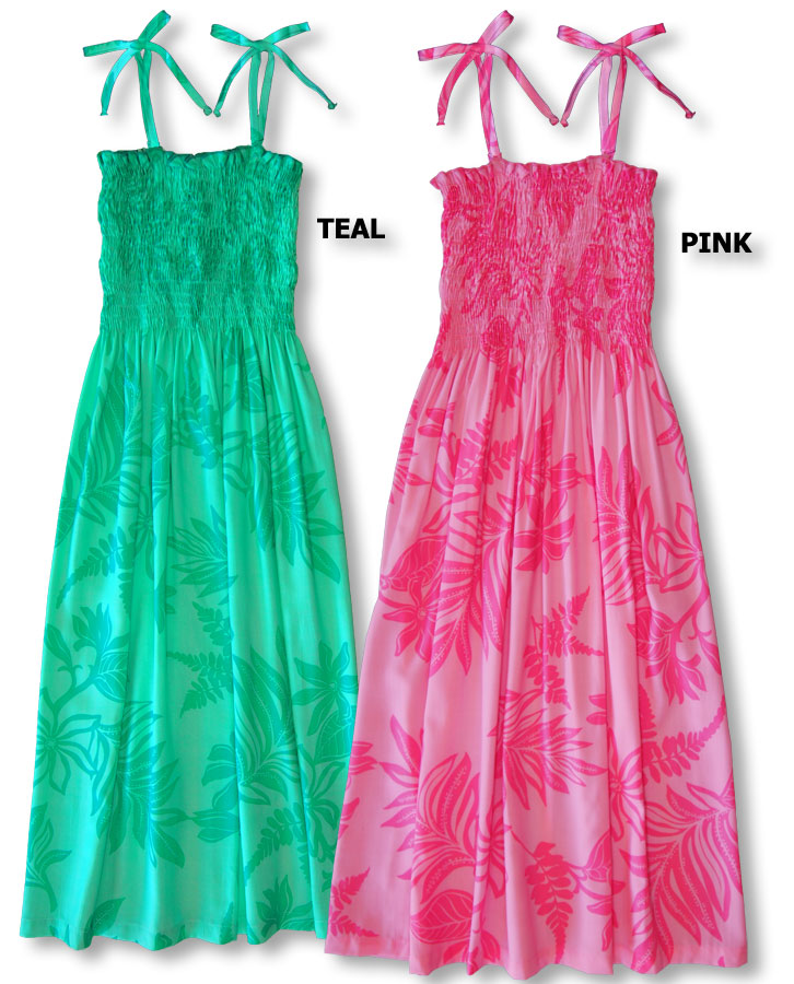 Brightest Fern & Vine Smocked Tube Dress