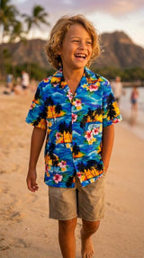 Brilliant Hawaii Sunset Boy's Shirt