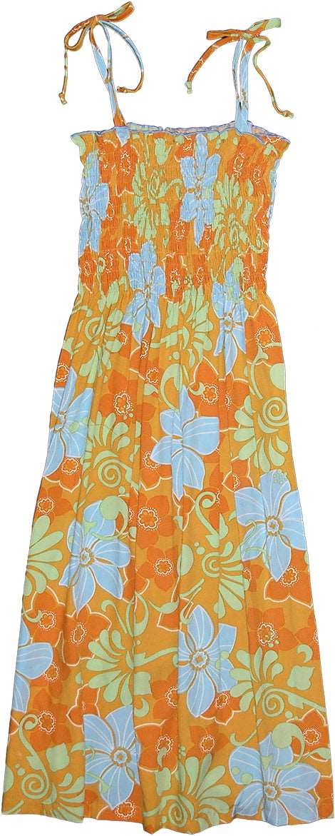 Brilliant Splash Smocked Tube Dress — Women's Sun Dresses — MauiShirts
