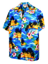 Brilliant Hawaiian Island Sunset Men's — Hawaiian Apparel — Pacific Legend (view 7)