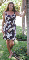 Calla Lily Smocked Back Sarong