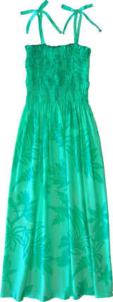 Brightest Fern & Vine Smocked Tube Dress — Women's Sun Dresses — MauiShirts