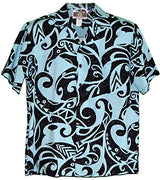 Modern Polynesian Tradition Tattoo Aloha Shirt — Men's Rayon Shirts — RJC (view 5)
