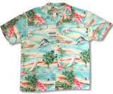 Florida Men's Hawaiian style rayon aloha shirt — Men's Rayon Shirts — Paradise Found (view 11)