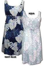 Monstera Leaf women's empire tie front