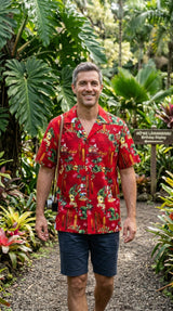 Santa Resting in Hawaii Christmas Shirt