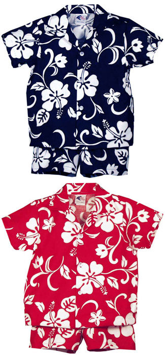 Classic Hibiscus Boy's 2pc