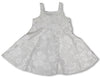 Classic Hibiscus Girl's Empire Bow Flare Dress