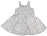 Classic Hibiscus Girl's Empire Bow Flare Dress
