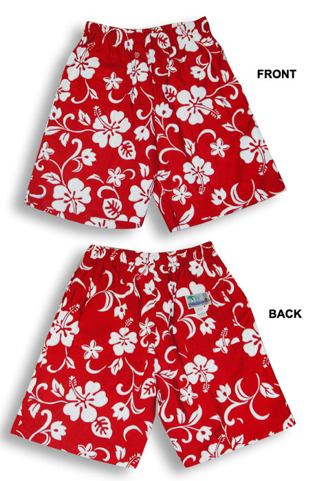 Classic Hibiscus Men's cotton Shorts