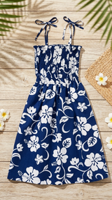 Classic Hibiscus Smocked Dress — Women's Sun Dresses — RJC (view 9)