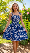 Classic Hibiscus Smocked Dress — Women's Sun Dresses — RJC