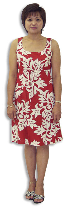 Classic Hawaiian Quilt empire tie front