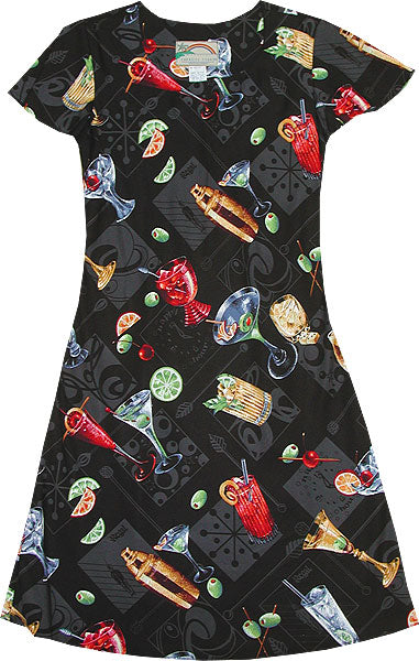 Cocktails Anyone? A Line Cap Sleeve Dress