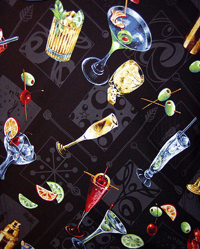 Cocktails Anyone? Capri Pants - Black X-Small Only