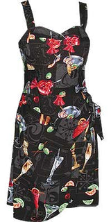 Cocktails Anyone Smocked Back Sarong