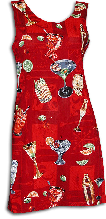 Cocktails Anyone? XS Bodycon Mini Tank