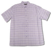 Cubavera Pastel Lilac Plaid Blend Shirt
