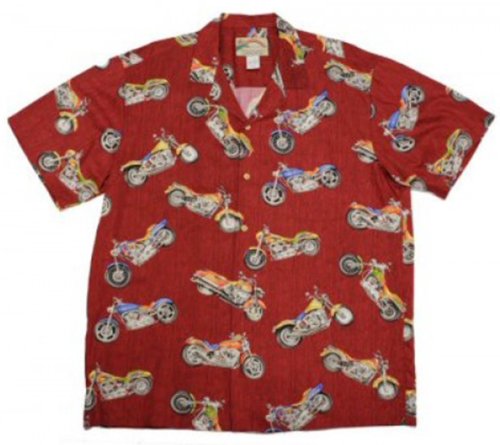 Maui Motorcycle Men's Rayon — Men's Rayon Shirts — Paradise Found