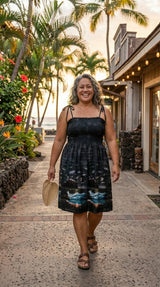 Moonlight Surf Smocked Tube Dress — Women's Sun Dresses — MauiShirts (view 6)