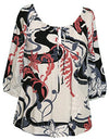 RJC Womens Magical Tropical Trip Peasant Blouse