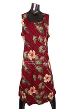 Bamboo Hibiscus Bias Cut Flared Tank — Women's Tank Dresses — Paradise Found (view 3)