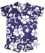 Classic Hibiscus Boy's 2pc — Boys Cabana Sets — RJC (view 4)
