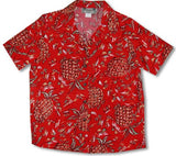 Pineapples Vintage Kamehameha women's shirt — Women's Rayon Shirts — Paradise Found (view 10)