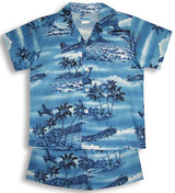 Island Airplanes Boy's 2pc — Boys Cabana Sets — MauiShirts