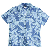 RJC Hala Pineapple Women's Hawaiian Camp Shirt – Rayon, Made in Hawaii