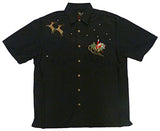 Flying Santa North Pole Men's Embroidered Shirt — Men's Embroidered Shirts — MauiShirts (view 8)