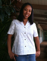 Classic Hibiscus Women's Hawaiian Camp Shirt