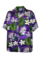 Frangipani Monstera Fern Men's Shirt — Men's Cotton Shirts — Pacific Legend (view 8)