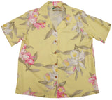 Paradise Orchid Corsage women's rayon shirt — Women's Camp Shirts — Paradise Found (view 4)
