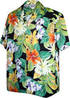 Bold Hibiscus Bouquet Men's Shirt — Men's Cotton Shirts — Pacific Legend