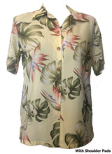 Monstera Paradise women's rayon — Women's Camp Shirts — Paradise Found (view 3)