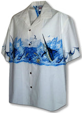 Deep Water Ocean Marlin Men's Chest Band Shirt