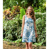 Delicate Tropical Empire Tie Front