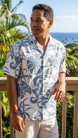 Delicate Tropical Men's Shirt — Men's Rayon Shirts — RJC (view 3)