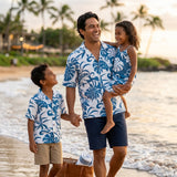 Delicate Tropical Hawaiian Aloha Boys Rayon Shirt