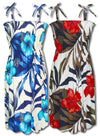 Delightful Hibiscus Smocked Tube Dress