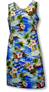 Diamond Head Ocean Waves womens short tank dress