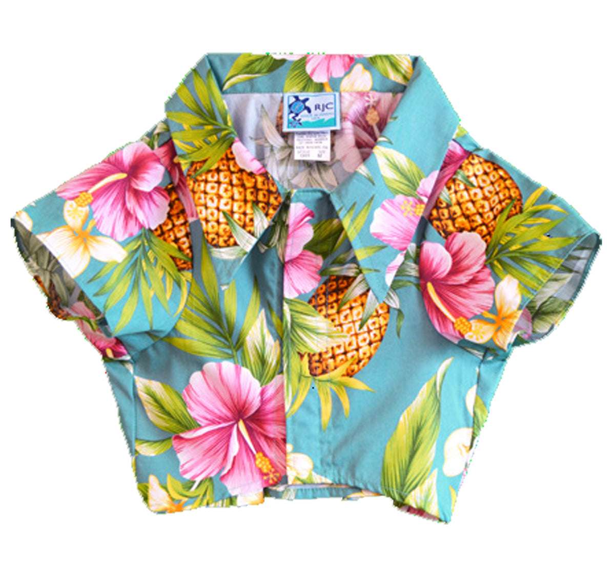 Pineapple Hibiscus Dog Matching Shirt