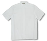 Double Line Tuck White Men's Shirt