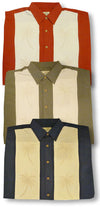 Double Palm Panel Men's Embroidered Shirt
