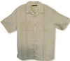 Double Pocket Pleat & Tuck Cubavera Retro Shirt